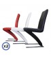 Z 2x Stainless Steel Bonded Dining Chairs In Multiple Colour